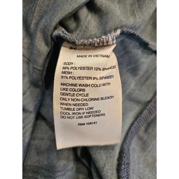 REEBOK Womens XS Quarter 1/4 Zip Pullover Sweatshirt Performance Blue WAA28120SD - Picture 8 of 9